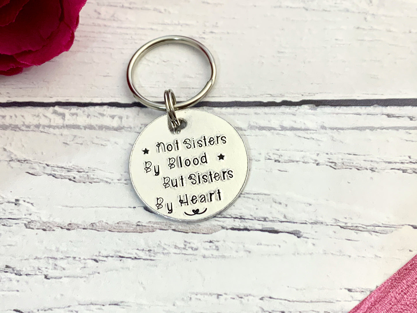 Not Sisters By Bloody But Sisters By Heart keyring