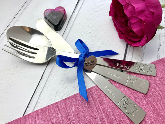 Child's named cutlery, personalised, christening gift, new baby gift, christening spoon, silver spoon, toddler