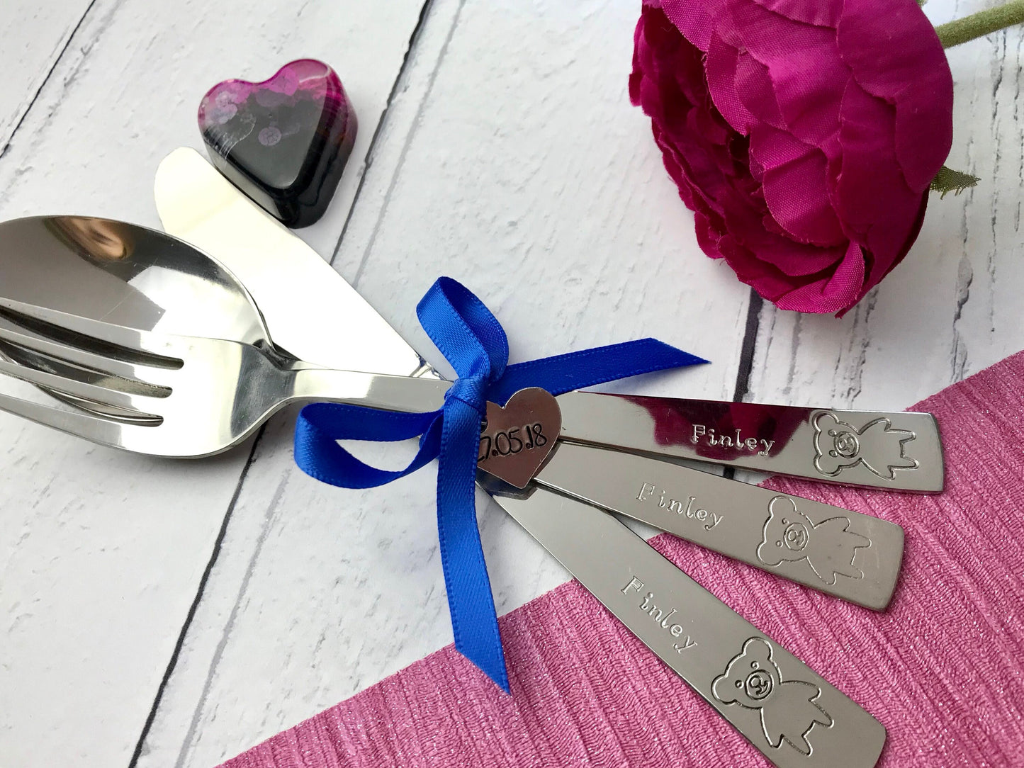 Child's named cutlery, personalised, christening gift, new baby gift, christening spoon, silver spoon, toddler