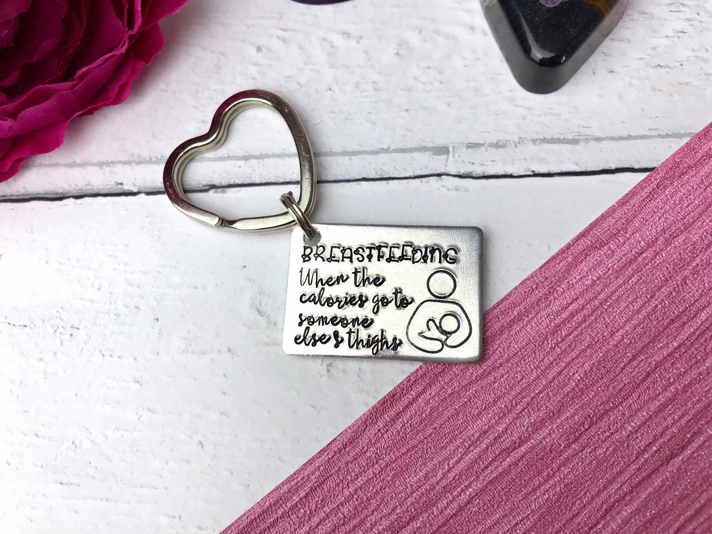 Funny breastfeeding keyring, cheeky keyring, breastfeeding, milk maker, boobies keying,  boobie gift, golden boobies