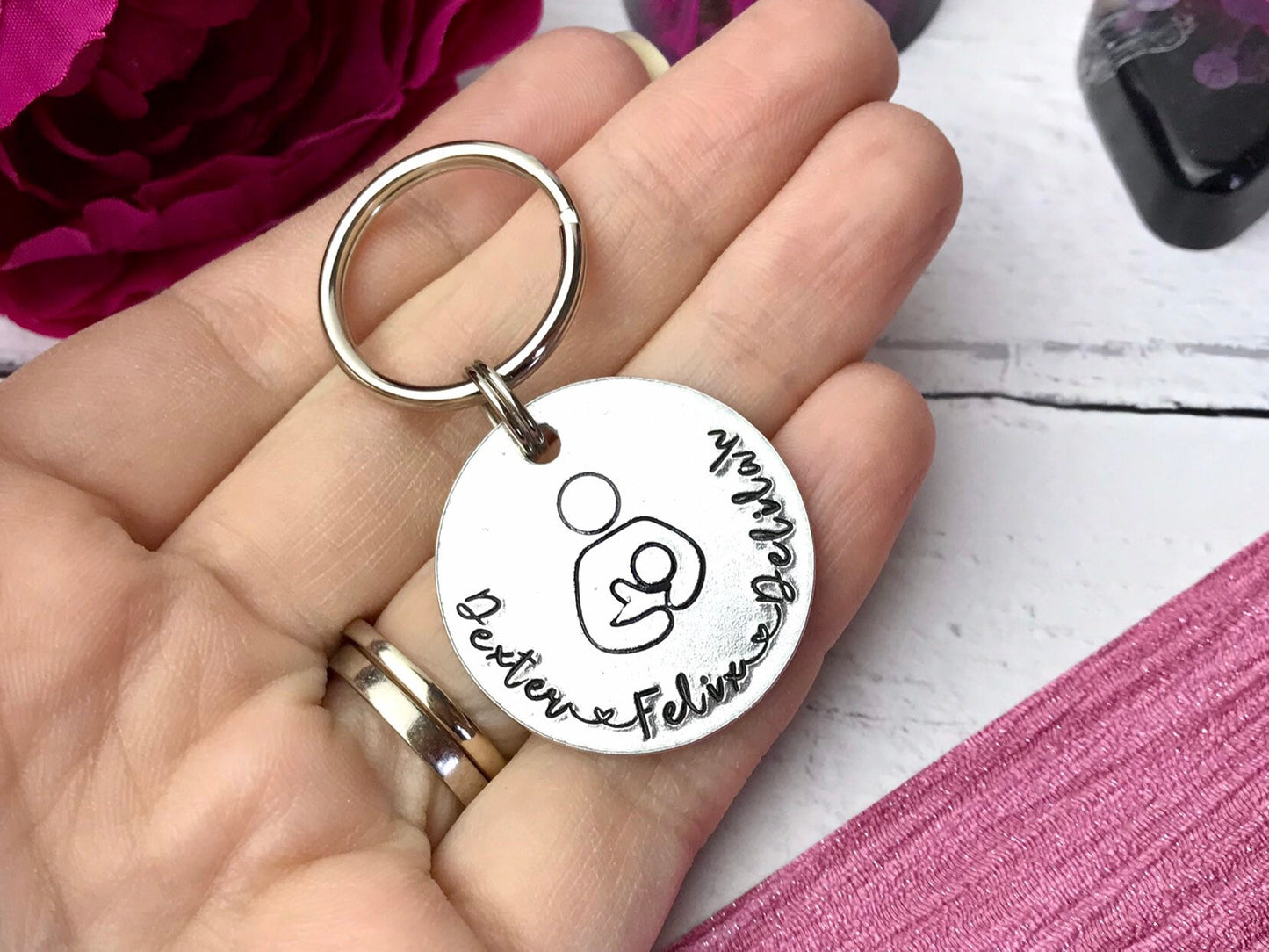 Personalised breastfeeding keyring, breastfeeding, milk maker, boobies keying,  boobie gift, golden boobies