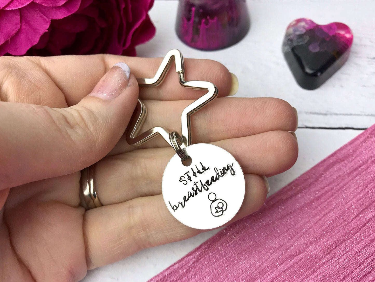 Still breastfed, breastfeeding, milk maker, boobies keying,  boobie gift, golden boobies