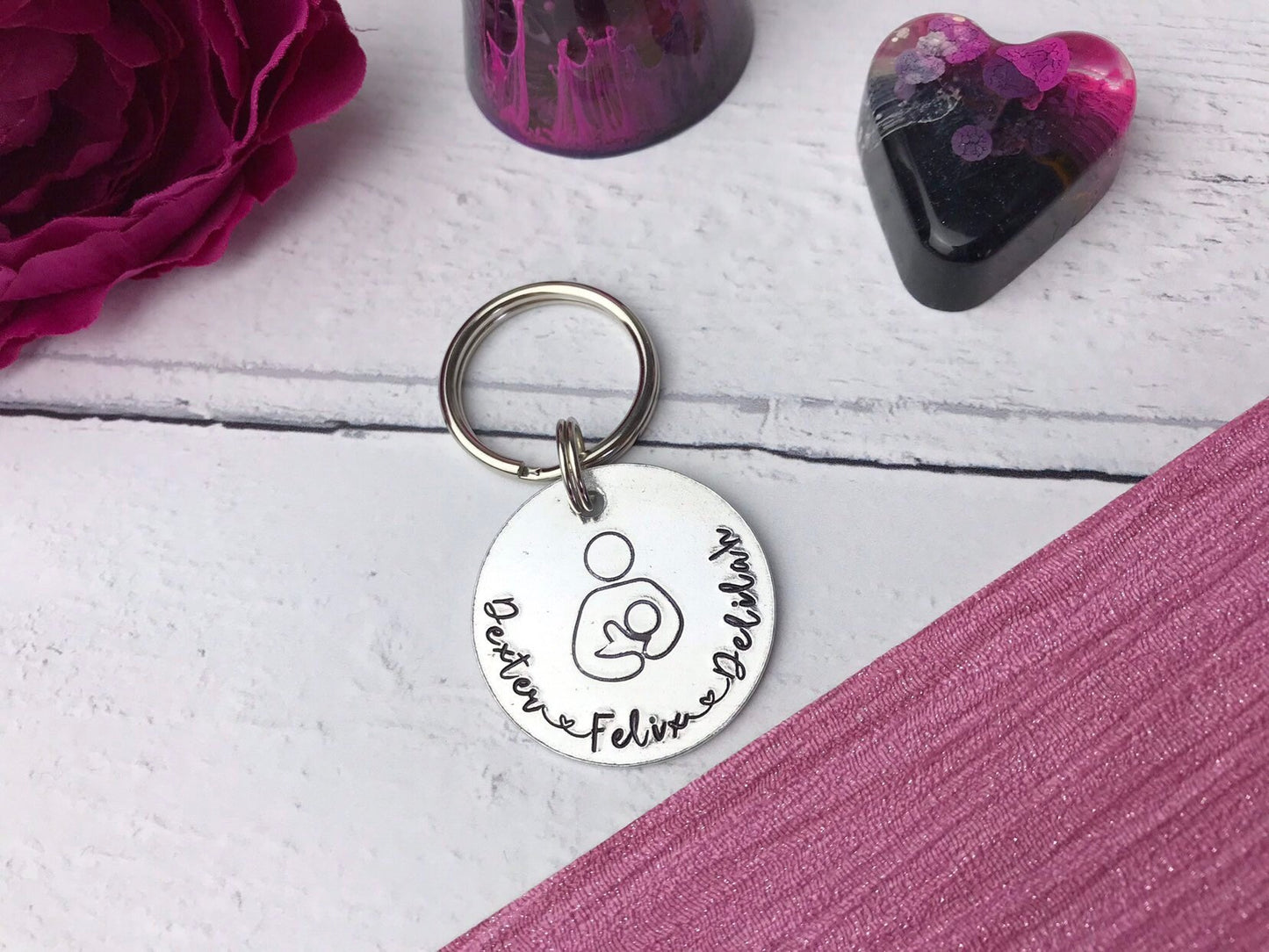 Personalised breastfeeding keyring, breastfeeding, milk maker, boobies keying,  boobie gift, golden boobies