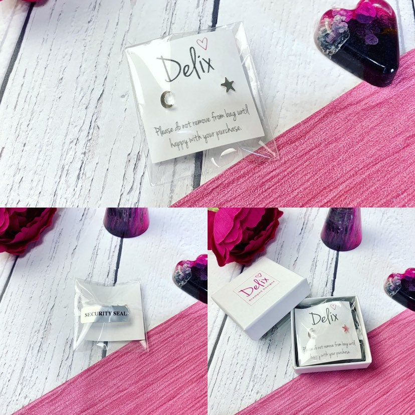 Sterling silver star earrings, dainty earrings, stud, tiny, delicate