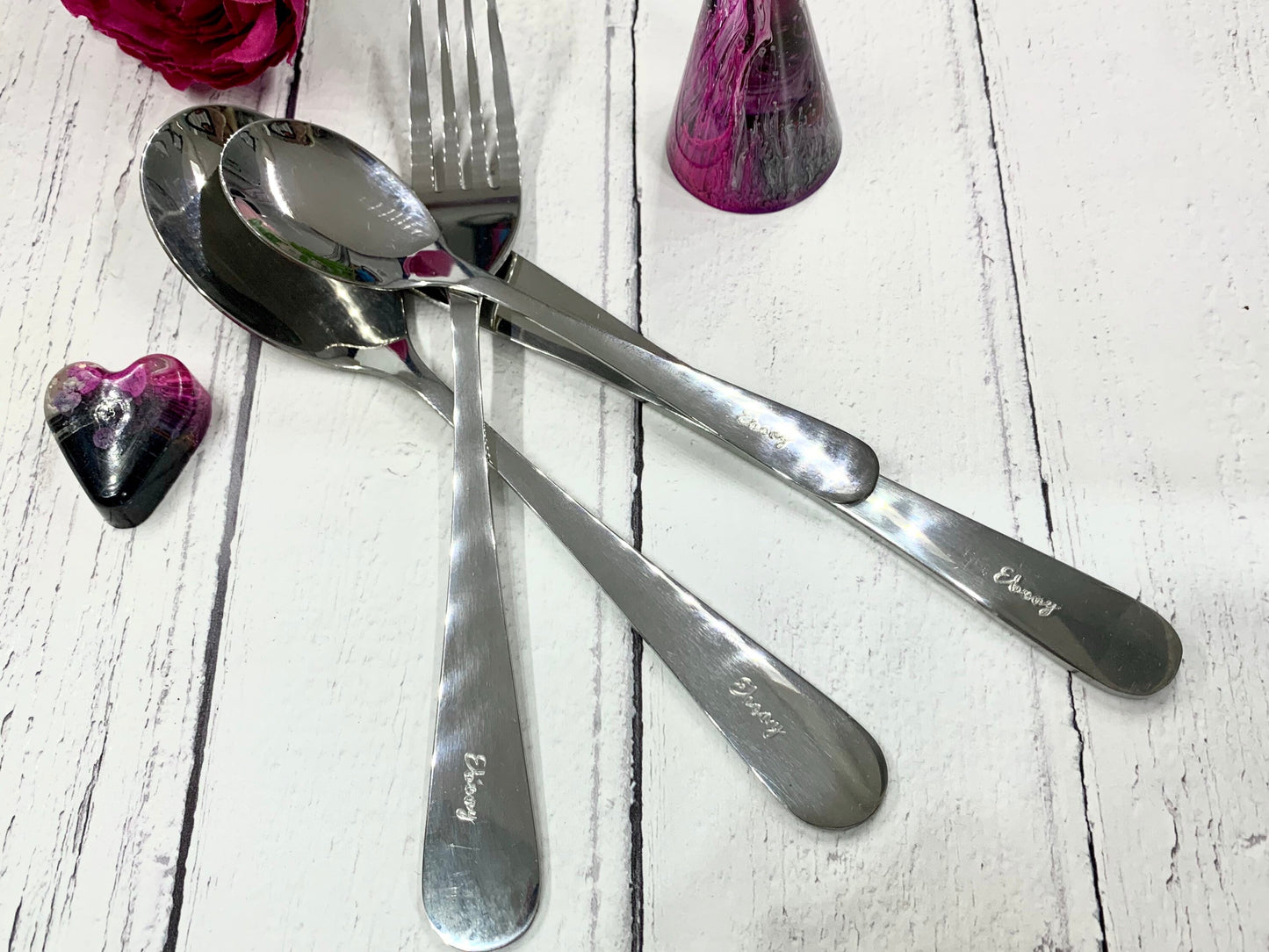 Adults personalised cutlery