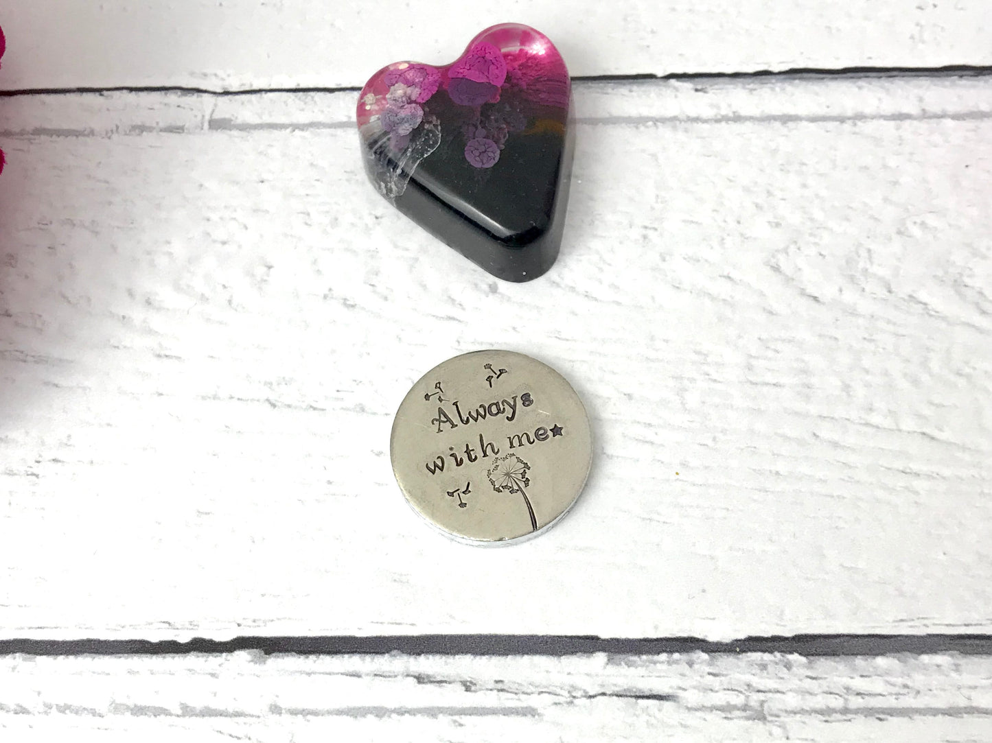 Message pocket token, hand stamped with your wording, unique message, motivational and inspirational gift