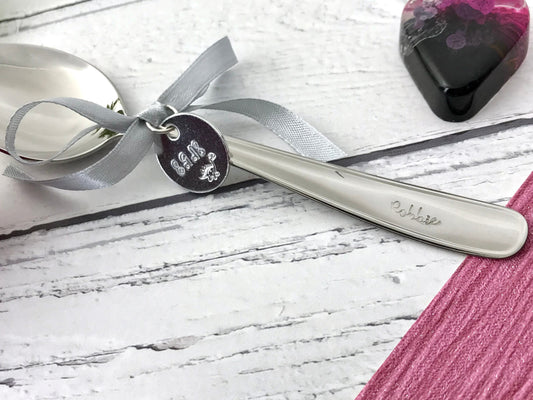 Christening personalised spoon, name, date, baptism